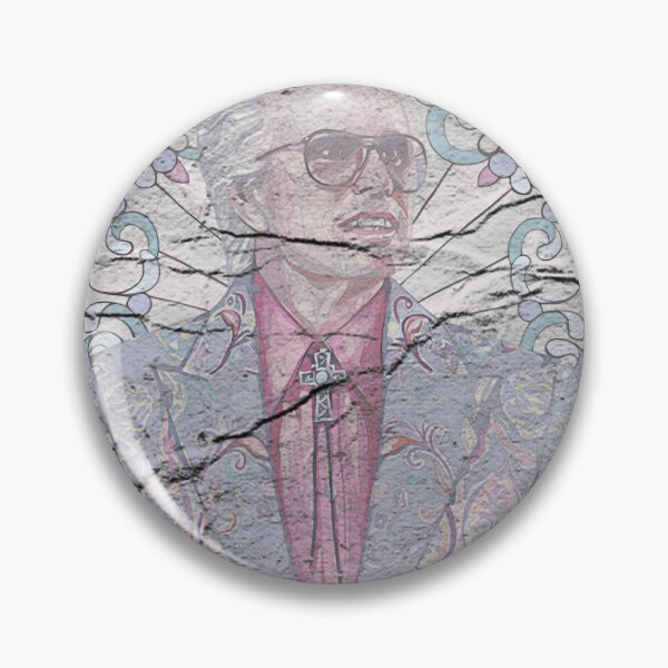 Item preview, Misbehavin' Eccentric Stained Glass Preacher Portrait designed and sold by SylviaBarboni.