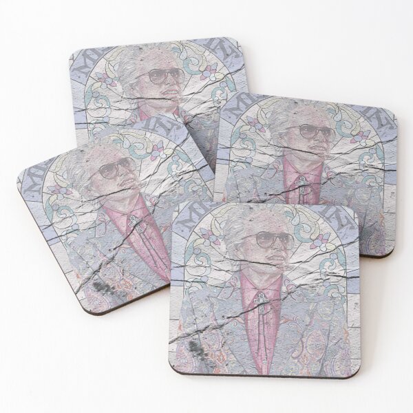 Item preview, Misbehavin' Eccentric Stained Glass Preacher Portrait designed and sold by SylviaBarboni.