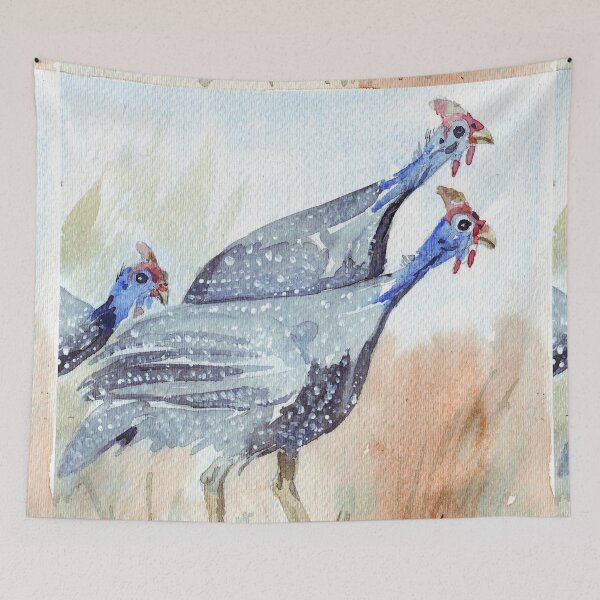 Item preview, Guinea fowl in my garden designed and sold by Maree Clarkson .