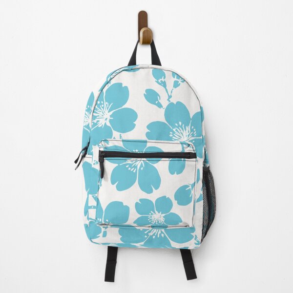 Item preview, Powder Blue Sakura Blossoms Flower Pattern designed and sold by Love, Amy.