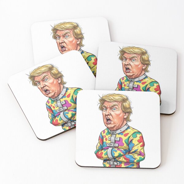 Item preview, Donald Trump with a collectible straitjacket designed and sold by DibuHumor.
