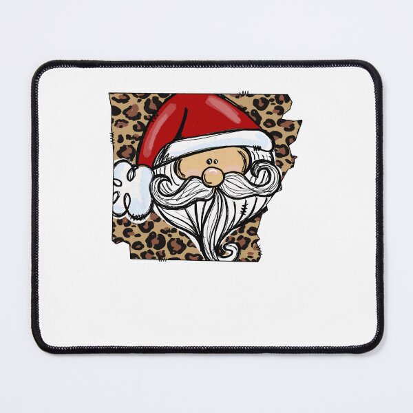 Item preview, Christmas Santa With Arkansas Leopard Map designed and sold by palatablesold.