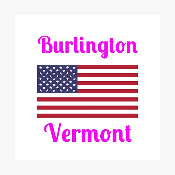 Item preview, Burlington Vermont - Estampados con estilo, designed and sold by Fleetwood1994.