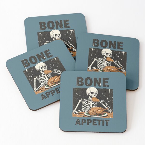 Item preview, Thanksgiving Skeleton Bone Appetit designed and sold by CreepyCornerArt.