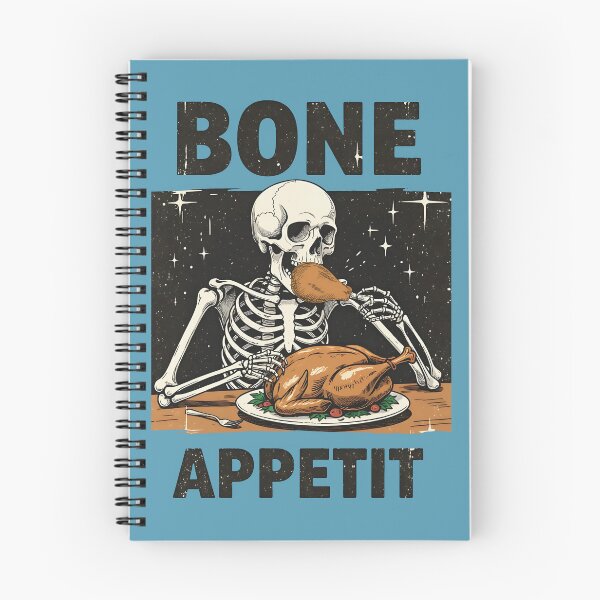 Item preview, Thanksgiving Skeleton Bone Appetit designed and sold by CreepyCornerArt.