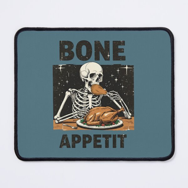 Item preview, Thanksgiving Skeleton Bone Appetit designed and sold by CreepyCornerArt.