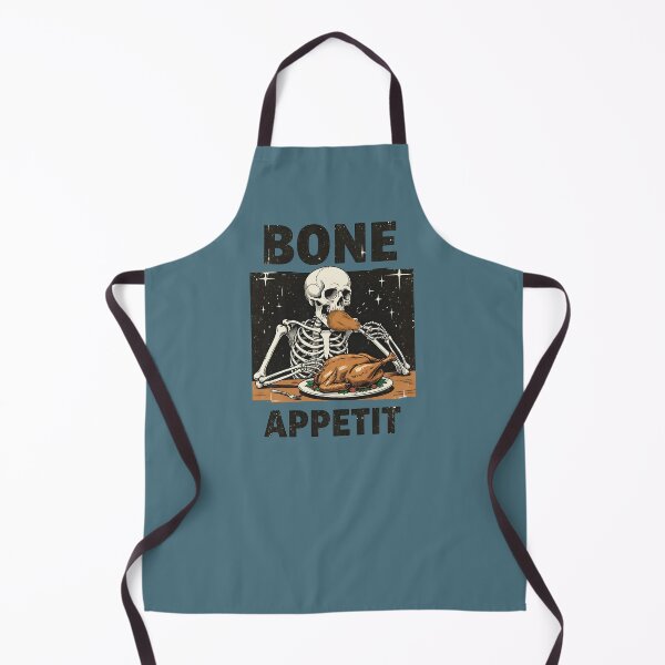 Item preview, Thanksgiving Skeleton Bone Appetit designed and sold by CreepyCornerArt.