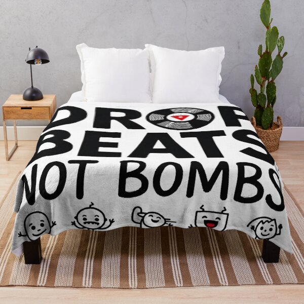 Item preview, Drop Beats Not Bombs Cute Mascot designed and sold by Nest & Thread.