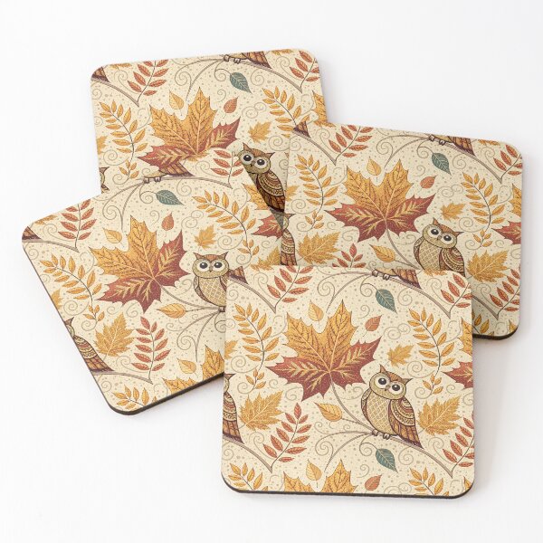 Item preview, A cute and cozy seamless pattern for autumn designed and sold by Merrylands Artshop.