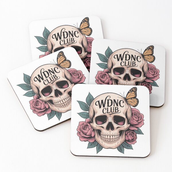 Item preview, WDNC We Do Not Care Club Menopause - Retro Floral Skull  designed and sold by FurrFunPrints.