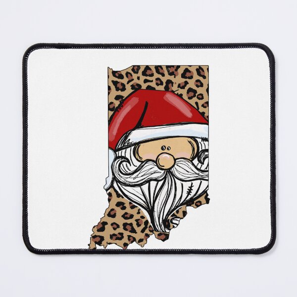 Item preview, Christmas Santa With Indiana Leopard Map designed and sold by palatablesold.
