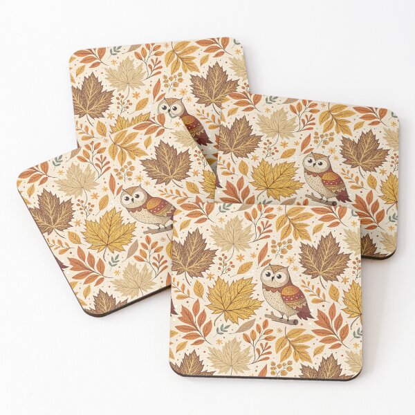 Item preview, A cute and cozy seamless pattern for fall designed and sold by Merrylands Artshop.