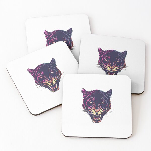 Artikelvorschau, Neon Panther Kopf Design entworfen und verkauft von Marcelware.
