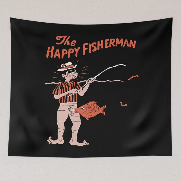 Item preview, The Happy Fisherman designed and sold by TimothyJMoss.