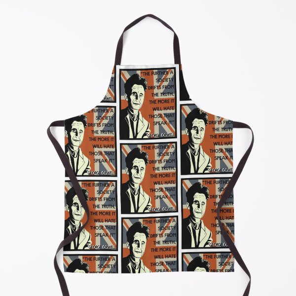 Item preview, George Orwell Quote on British Flag designed and sold by KateVanFloofno1.