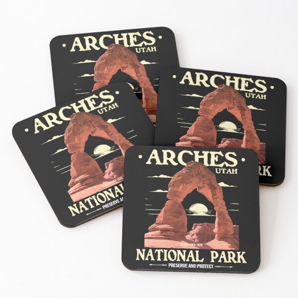 Item preview, Arches National Park Retro Hiking & Camping Lover designed and sold by Georgidy.