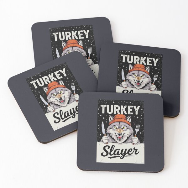 Item preview, Thanksgiving Wolf Turkey Slayer  designed and sold by CreepyCornerArt.