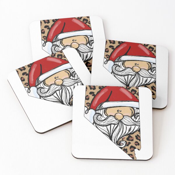 Item preview, Christmas Santa With Nevada Leopard Map designed and sold by palatablesold.