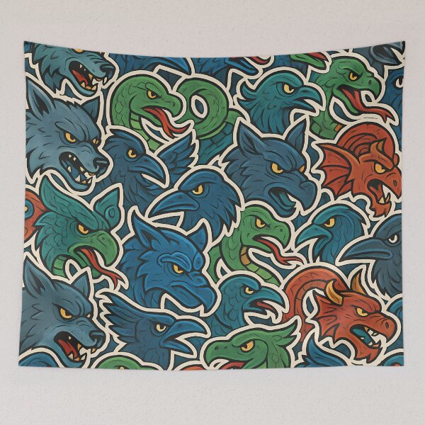 Item preview, Sticker Bomb – Nordic Beasts designed and sold by NorseDrip.