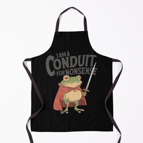 Item preview, I Am A Conduit For Nonsense Meme Funny Frog designed and sold by TimothyJMoss.