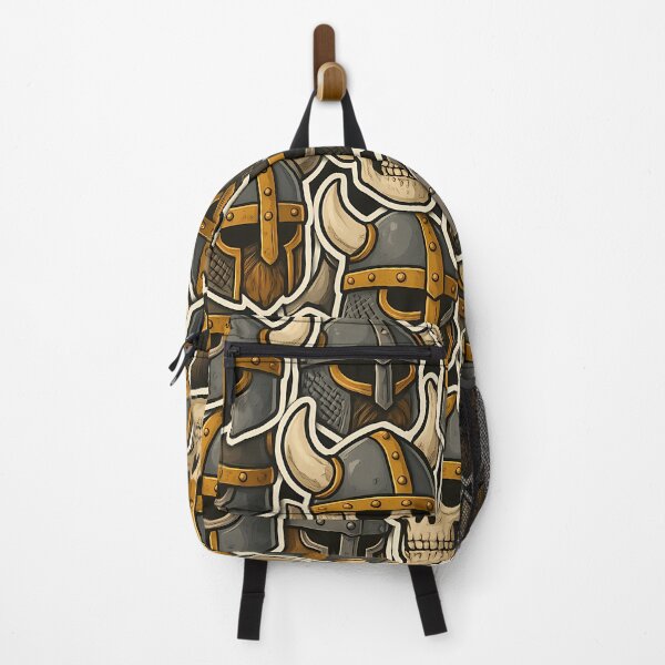 Item preview, Sticker Bomb – Viking Helmets and Skulls designed and sold by NorseDrip.