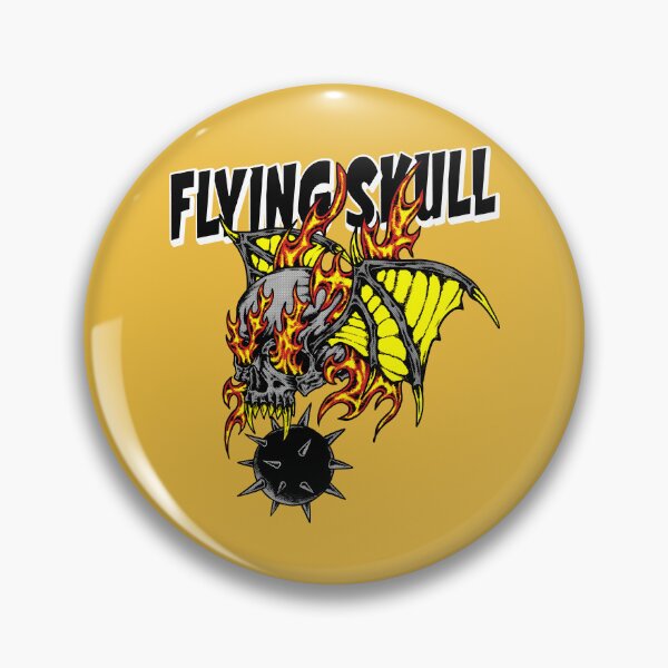 Item preview, The Flying Flame-Skull designed and sold by davismoters.