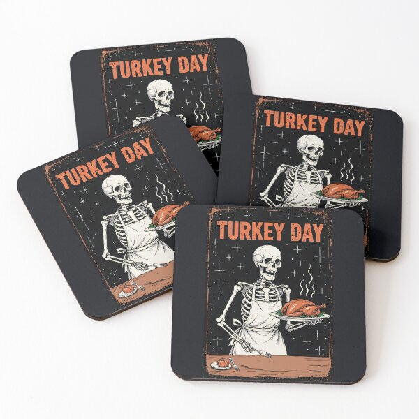 Item preview, Thanksgiving Skeleton Turkey Day  designed and sold by CreepyCornerArt.