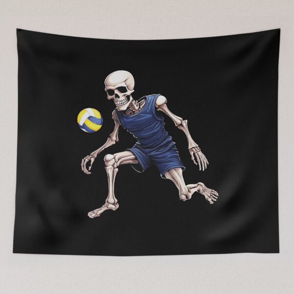 Item preview, Skeleton Playing Volleyball designed and sold by DoraTora.