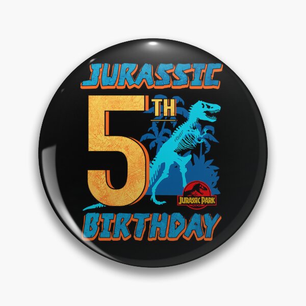 Item preview, Jurassic Park 5th Birthday Neon Stamp Logo designed and sold by ernensludlamn.