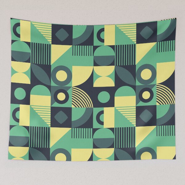 Item preview, Bauhaus Inspired Products For Aesthetic Bauhaus Interior Design: Green and Yellow Shades Bauhaus designed and sold by Dezinix.