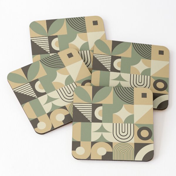 Item preview, Bauhaus Inspired Products For Aesthetic Bauhaus Interior Design: Green and Beige Color Palette Bauhaus designed and sold by Dezinix.