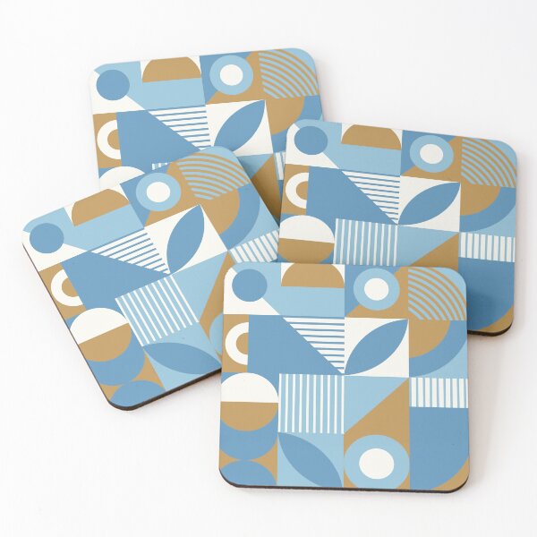Item preview, Bauhaus Inspired Products For Aesthetic Bauhaus Interior Design: Camel Color and Blue Bauhaus designed and sold by Dezinix.
