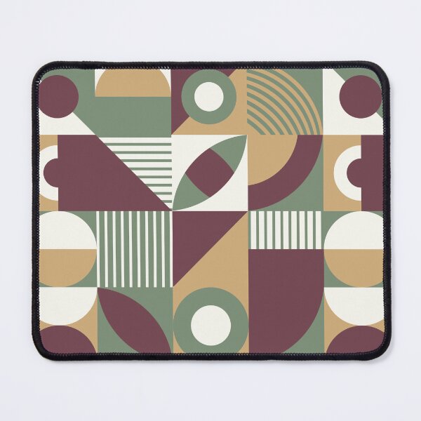 Item preview, Bauhaus Inspired Products For Aesthetic Bauhaus Interior Design: Green Camel Color and Maroon Bauhaus designed and sold by Dezinix.