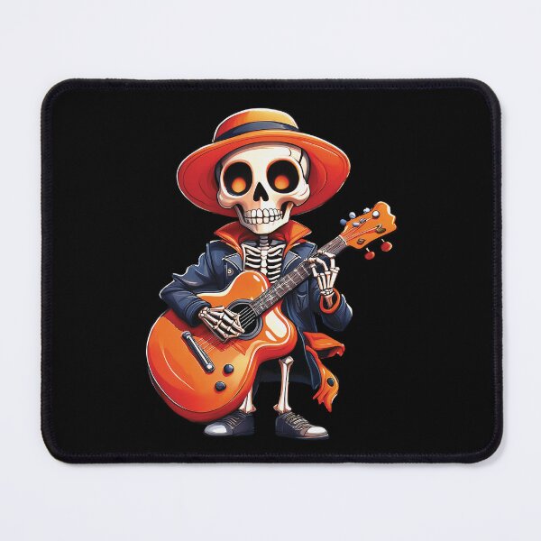 Item preview, Halloween Skeleton Playing Guitar - Spooky Halloween Art designed and sold by DoraTora.