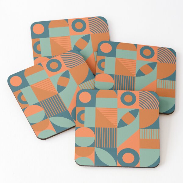 Item preview, Bauhaus Inspired Products For Aesthetic Bauhaus Interior Design: The Orange and Green Aesthetic Bauhaus designed and sold by Dezinix.