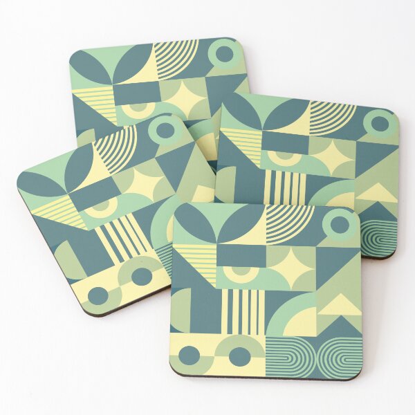 Item preview, Bauhaus Inspired Products For Aesthetic Bauhaus Interior Design: Yellow and Green Bauhaus designed and sold by Dezinix.