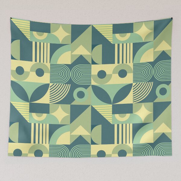 Item preview, Bauhaus Inspired Products For Aesthetic Bauhaus Interior Design: Yellow and Green Bauhaus designed and sold by Dezinix.
