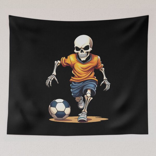 Item preview, Soccer Football Halloween Skeleton - Spooky Halloween Art designed and sold by DoraTora.