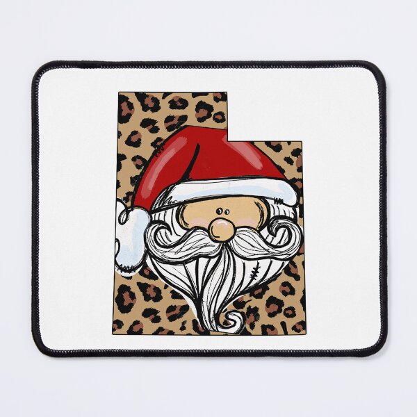 Item preview, Christmas Santa With Utah Leopard Map designed and sold by palatablesold.