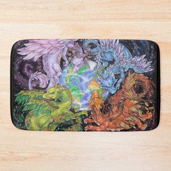 Item preview, Fantasy Seasons Dragons Earth Mythology designed and sold by ZadzeneaArt.