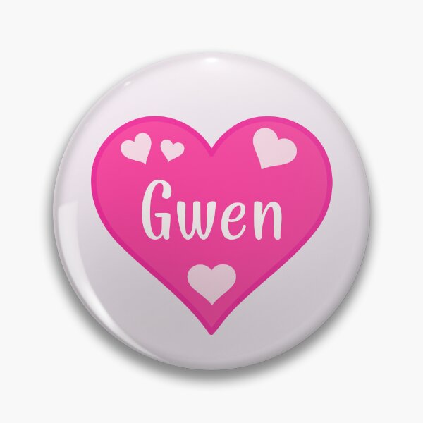 Item preview, Gwen Name Pink Heart  designed and sold by Jeallan Designs.
