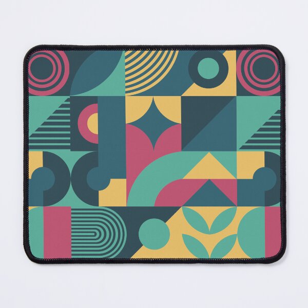 Item preview, Bauhaus Inspired Products For Aesthetic Bauhaus Interior Design: Blue Green Pink and Yellow Multicolor Bauhaus designed and sold by Dezinix.