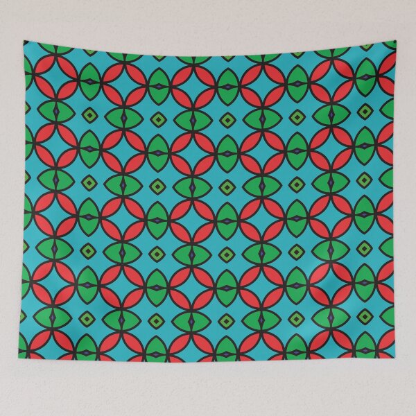 Item preview, scales geometry seamless colorful repeat pattern designed and sold by Abrahamjrnd.