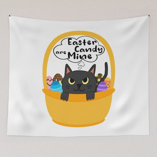 Item preview, Cat Easter Candy Are Mine For Easter 2023 Candy Egg Basket Bunny designed and sold by IVANOVSKAASHOP.