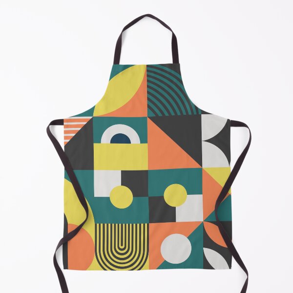 Item preview, Bauhaus Inspired Products For Aesthetic Bauhaus Interior Design: Orange Yellow Green Black and White Multicolor Bauhaus designed and sold by Dezinix.