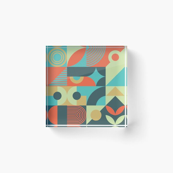 Item preview, Bauhaus Inspired Products For Aesthetic Bauhaus Interior Design: Colorful Multicolor Bauhaus designed and sold by Dezinix.
