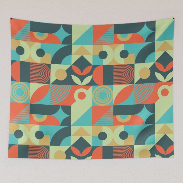 Item preview, Bauhaus Inspired Products For Aesthetic Bauhaus Interior Design: Colorful Multicolor Bauhaus designed and sold by Dezinix.