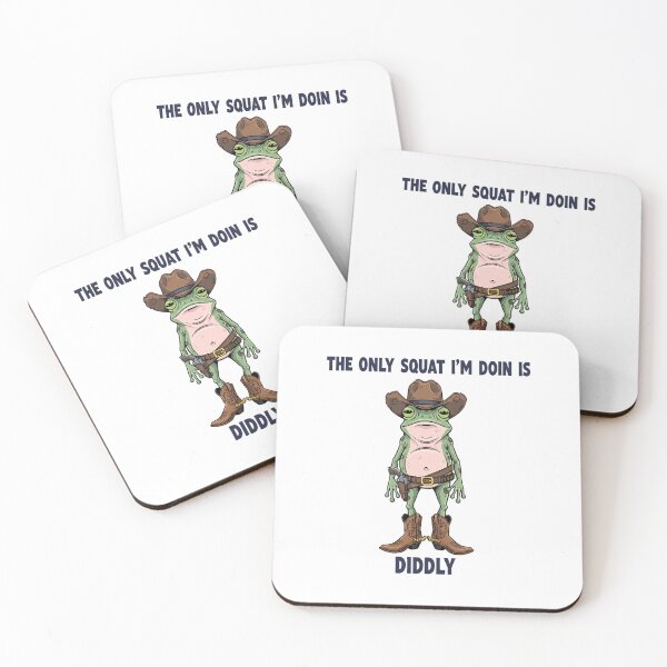 Item preview, diddly squat, workout, couch potato, funnyfits70, Humor, Funny, retro, vintages, funny quotes, animal humor, designed and sold by FunnyFits70.