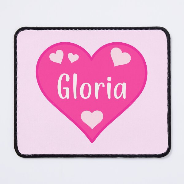 Item preview, Gloria Name Pink Heart designed and sold by Jeallan Designs.