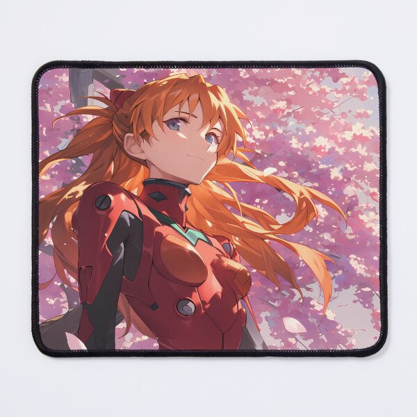 Item preview, Neon Asuka Langley Soryu Evangelion Anime Confident Cherry Blossom Pilot designed and sold by GABRIELMURPHY.